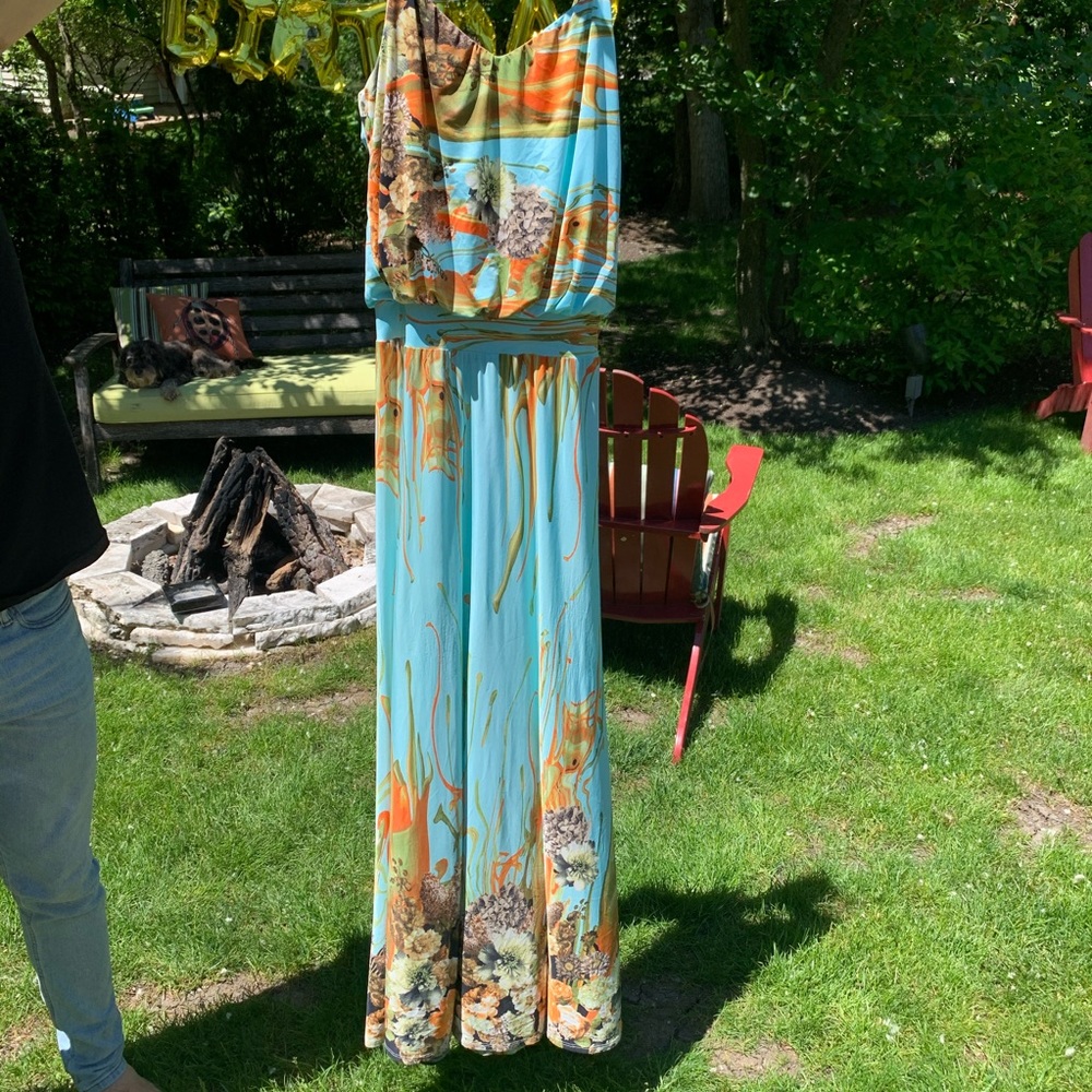 Under the Sea Themed Maxi Dress